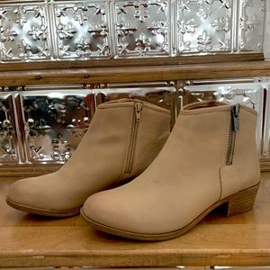 Lucky Brand genuine leather ankle booties